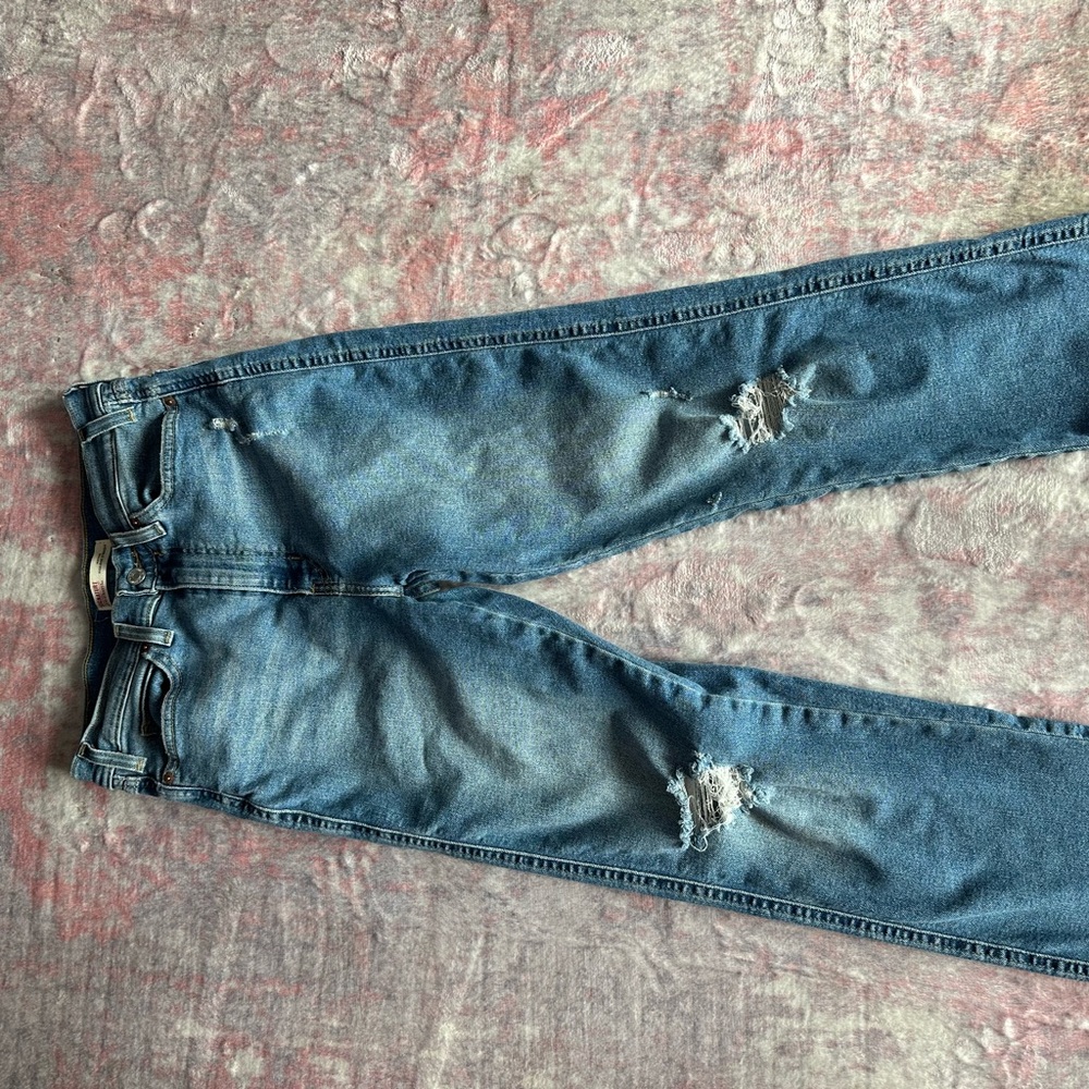 Signature by Levi Strauss Blue Skinny Jeans Distressed